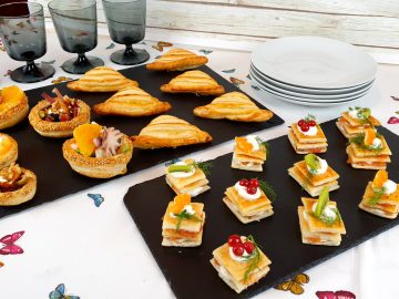 CESTINI, MILLEFOGLIE MINI E CONCHIGLIE