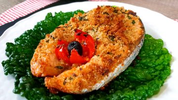 SALMONE GRATINATO al forno