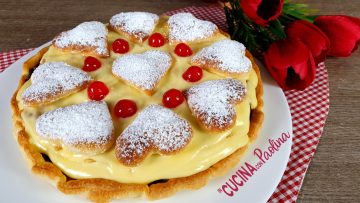 PASTA SFOGLIA TORTA CUORI CON LOGO