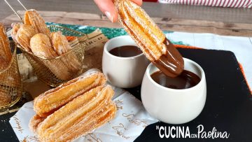 churros e cioccolata calda