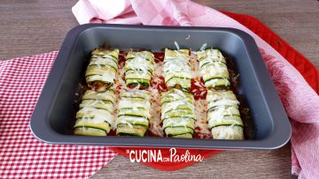 cannelloni di zucchine senza carne