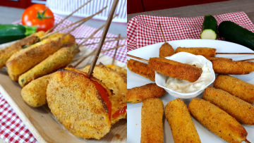 Zucchine e pomodori croccanti senza frittura