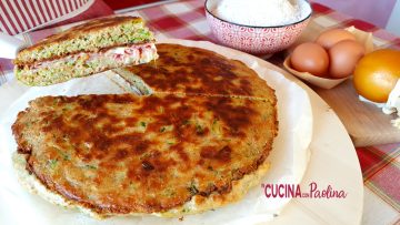 Torta salata ( con farina integrale) cotta in padella