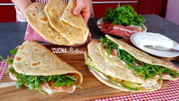 piadine morbide all’olio extravergine di oliva