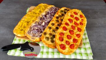 lingue di focaccia con water roux