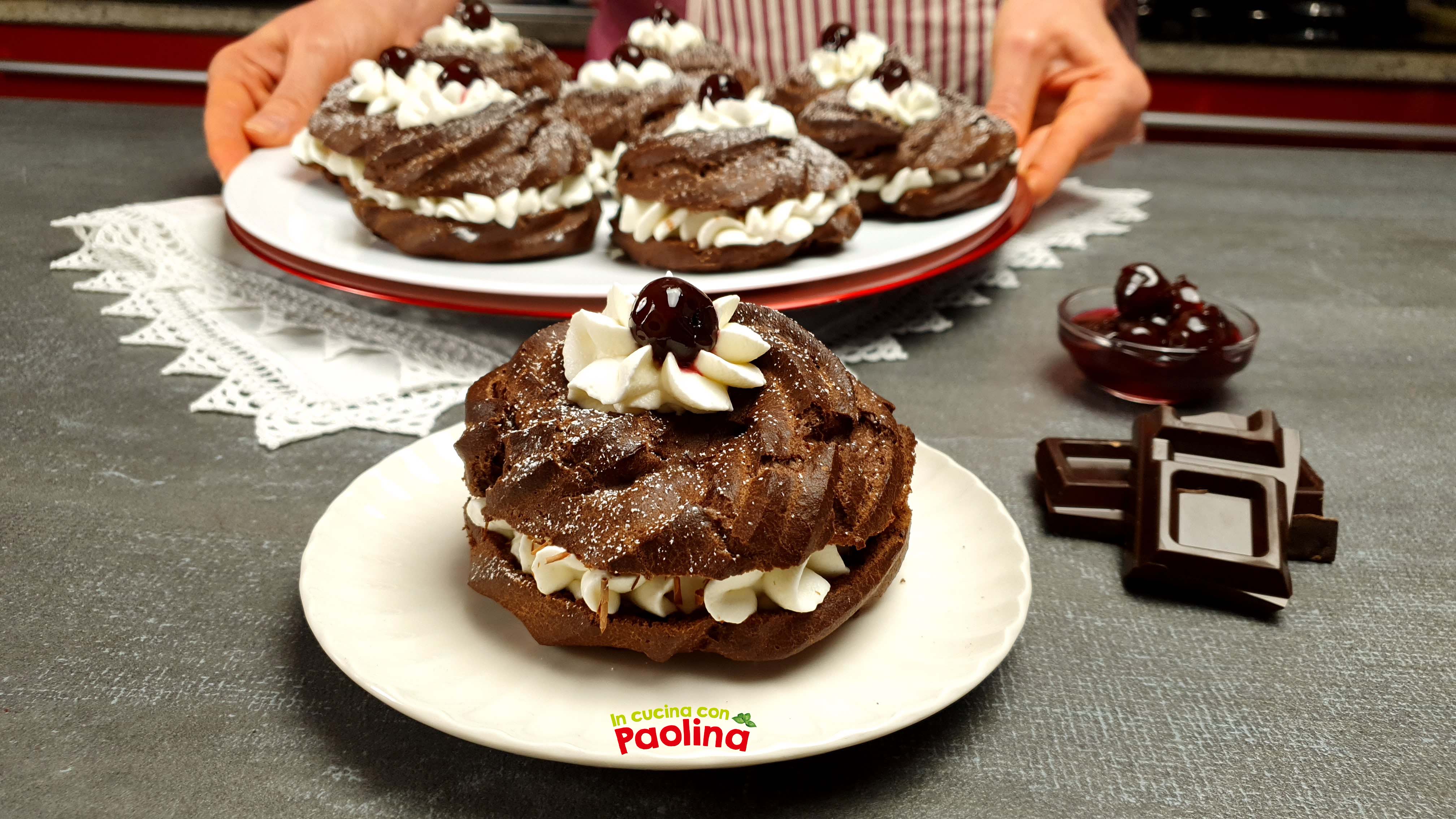 zeppole al cacao senza burro (al forno)